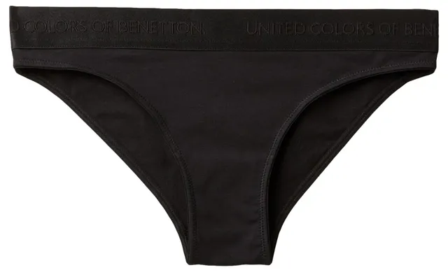 Benetton Slip Cotone Organico Elastico Logato