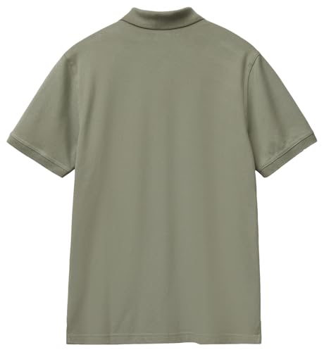 Benetton Polo Manica Corta Slim con Patch Logo Cuore