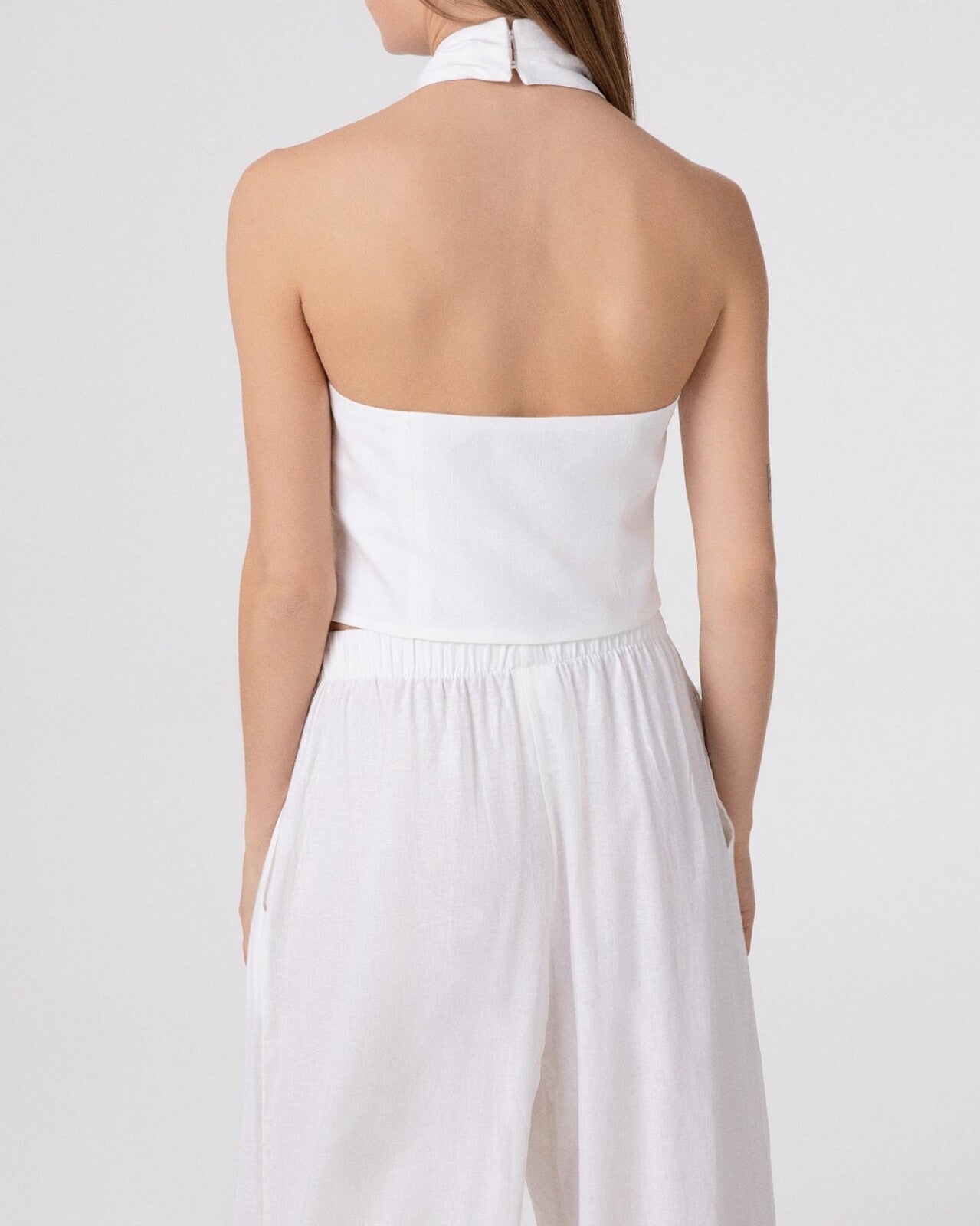 Hinnominate HMABW02635 Top Bianco Lino Slim