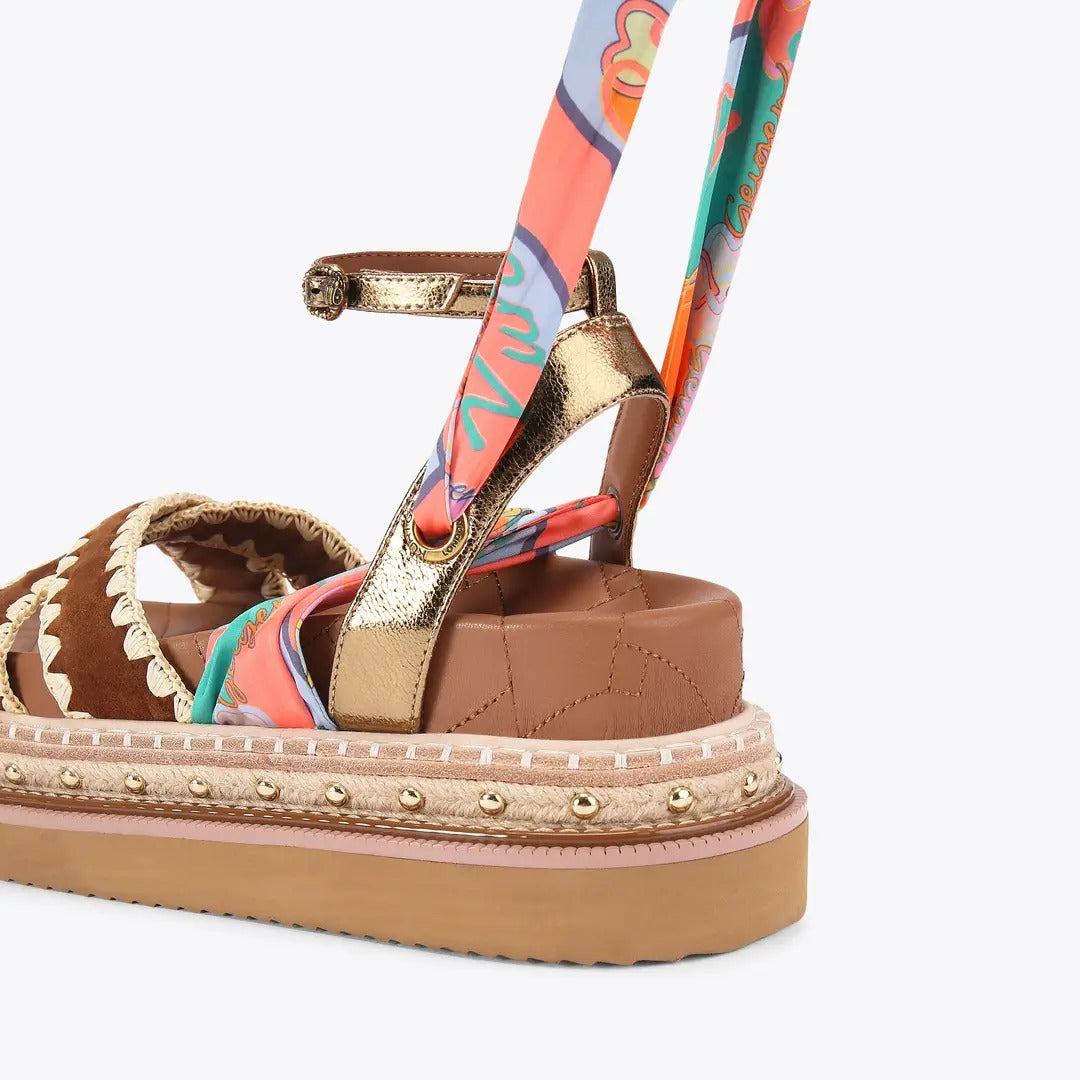 Kurt Geiger Orson 5597336219 Sandalo Donna Tan