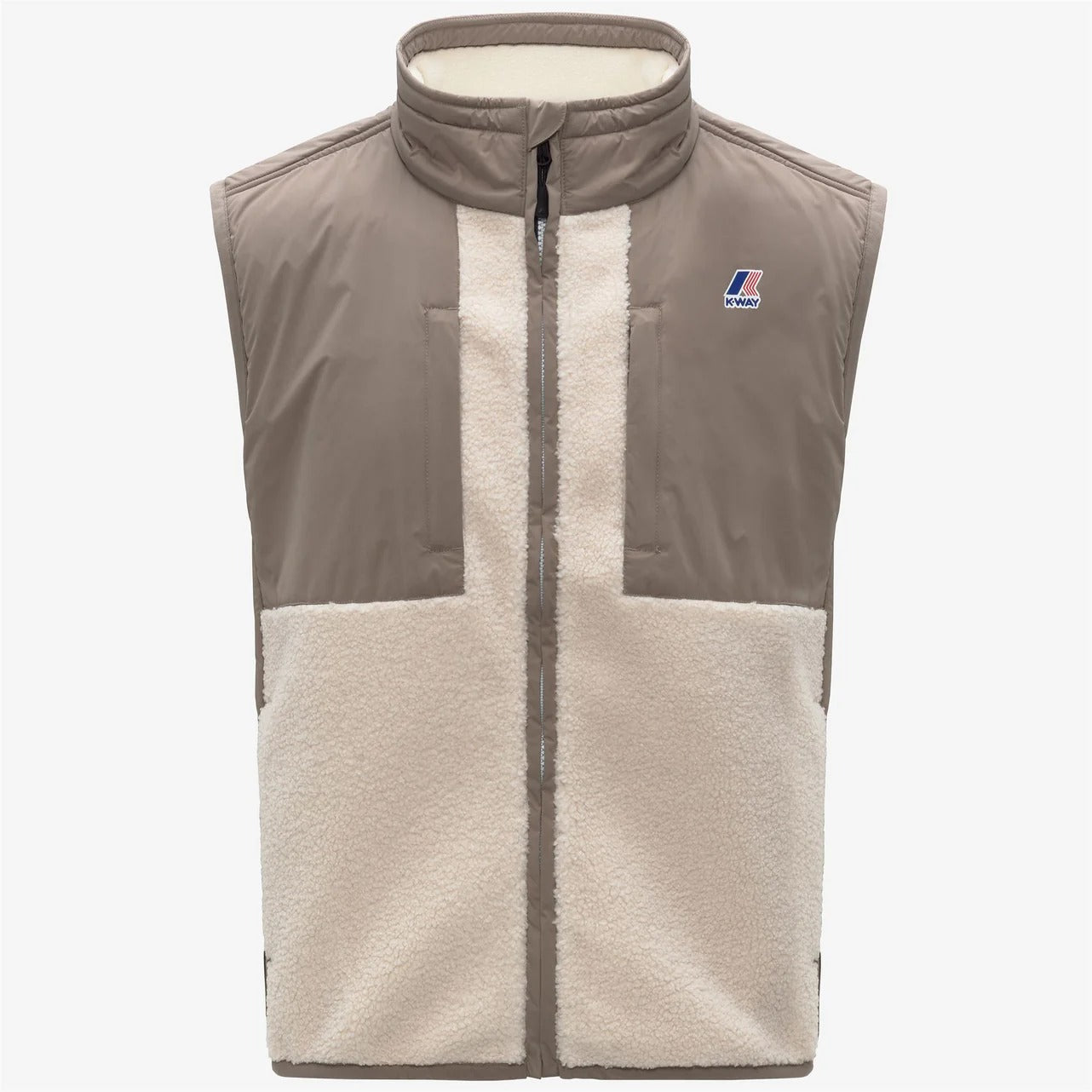 K-Way Vital 4.0 K5122RW Smanicato Uomo Beige Sherpa