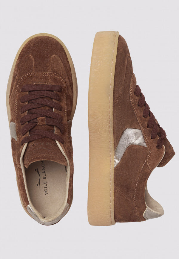 Voile Blanche Mind 02 W sneaker donna marrone scuro camoscio