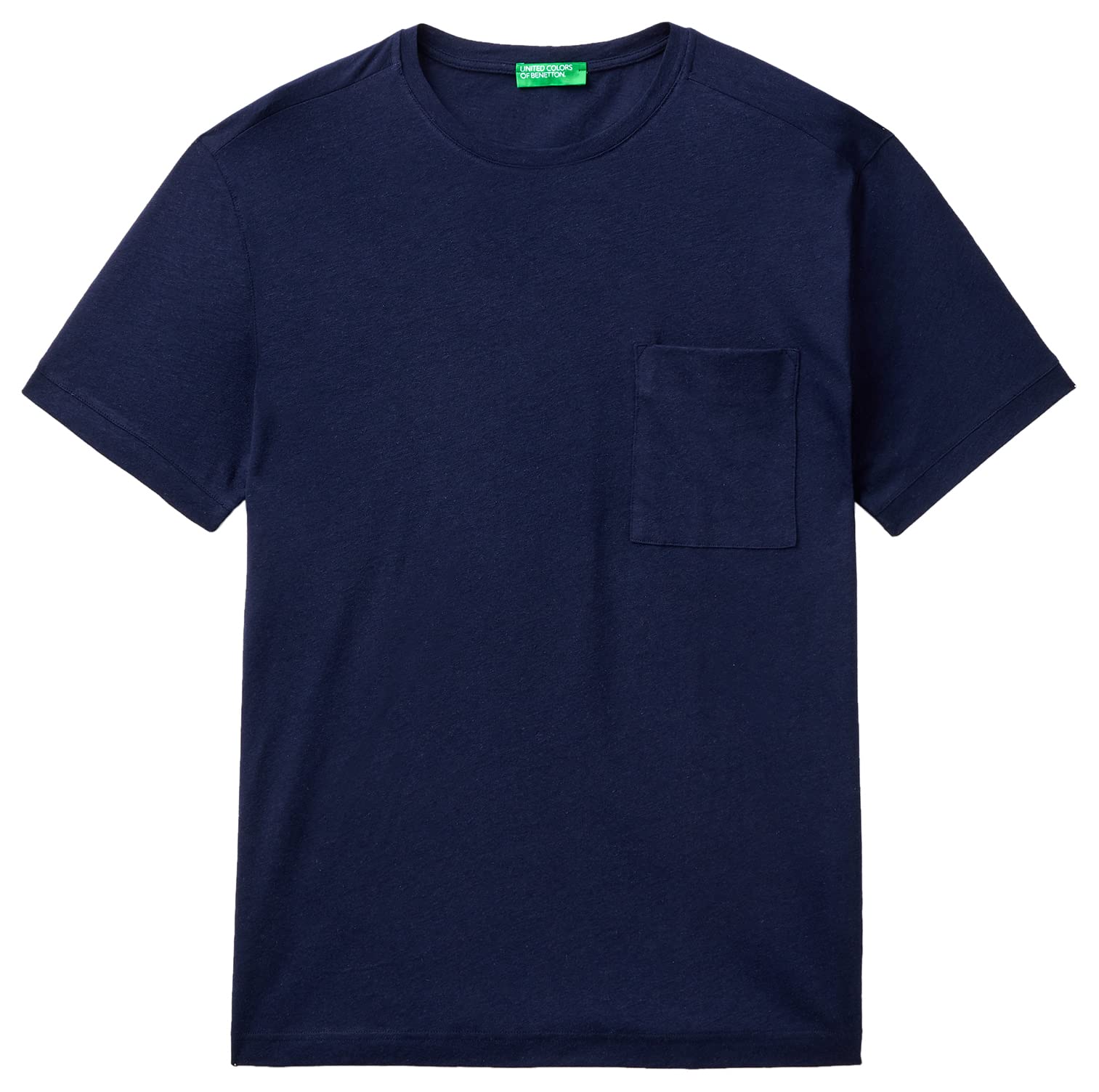 Benetton T-Shirt Uomo Cotone Cipria Scuro XS