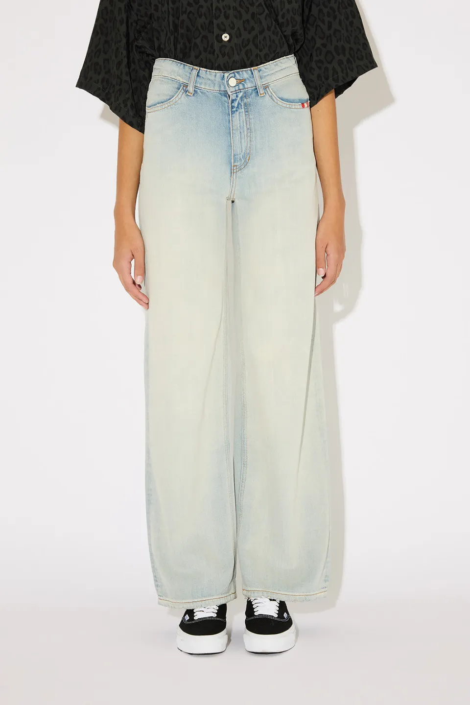 Amish Linda Flow AMD001D7463201 Jeans Blu Relaxed