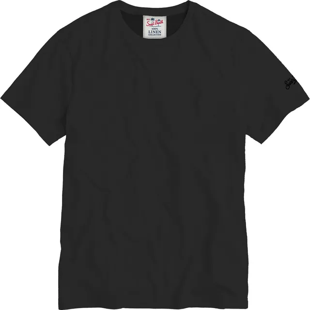 MC2 Saint Barth Ecstasea T-Shirt Lino Nero Uomo S-XL