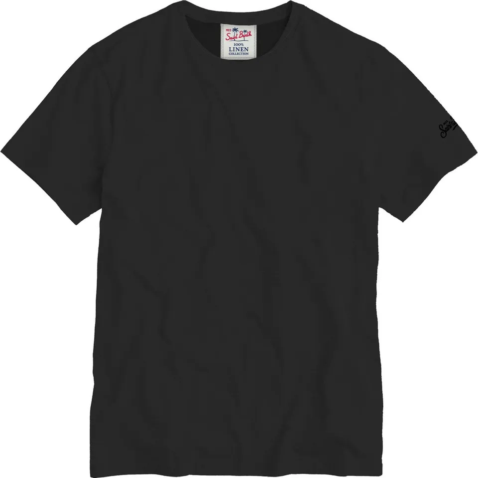 MC2 Saint Barth Ecstasea T-Shirt Lino Nero Uomo S-XL