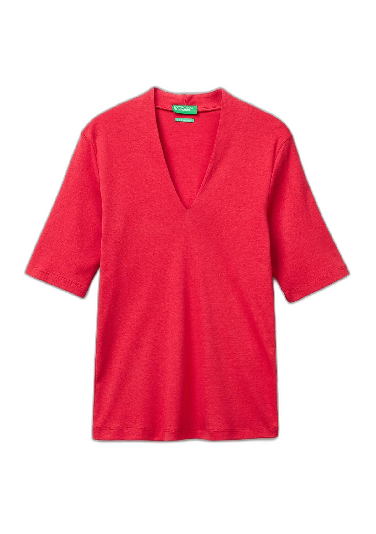 Benetton T-shirt e Polo 3ga8d400u T-Shirt Donna Marrone XXS slim fit