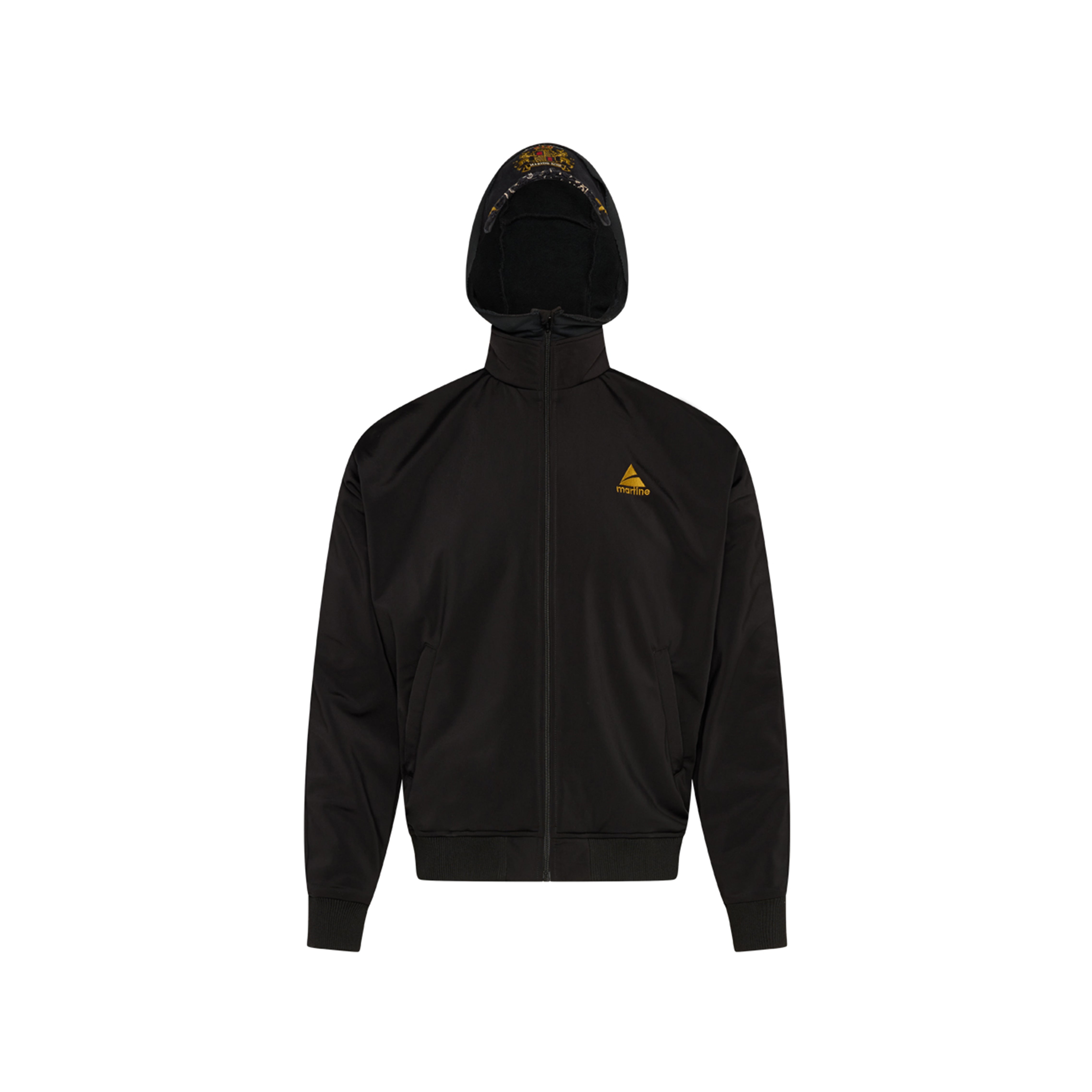 Martine Rose Hood Cap Track Jacket giacca nero poliestere