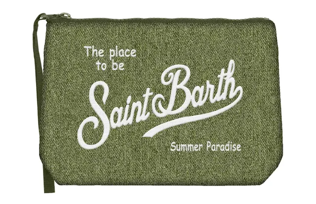 MC2 Saint Barth Aline Denim Pochette Verde