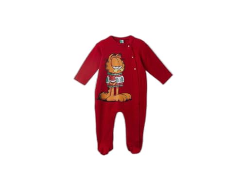 Benetton tutina bimbo jersey Garfield con piedi taglia 50