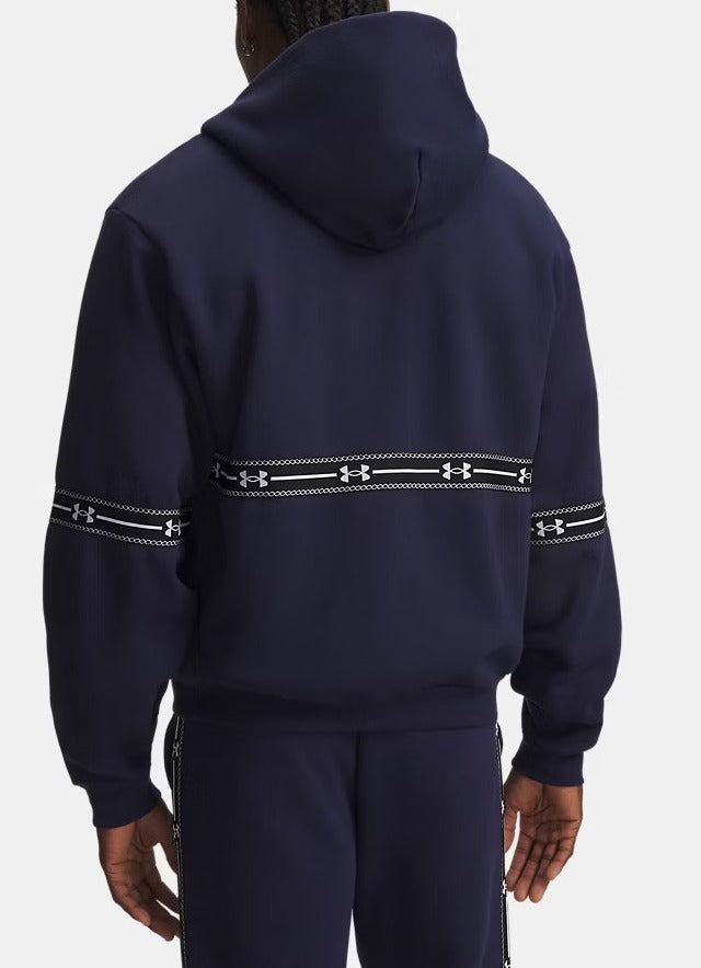 Under Armour 77-6013459 Felpa Uomo Blu Midnight Navy Zip