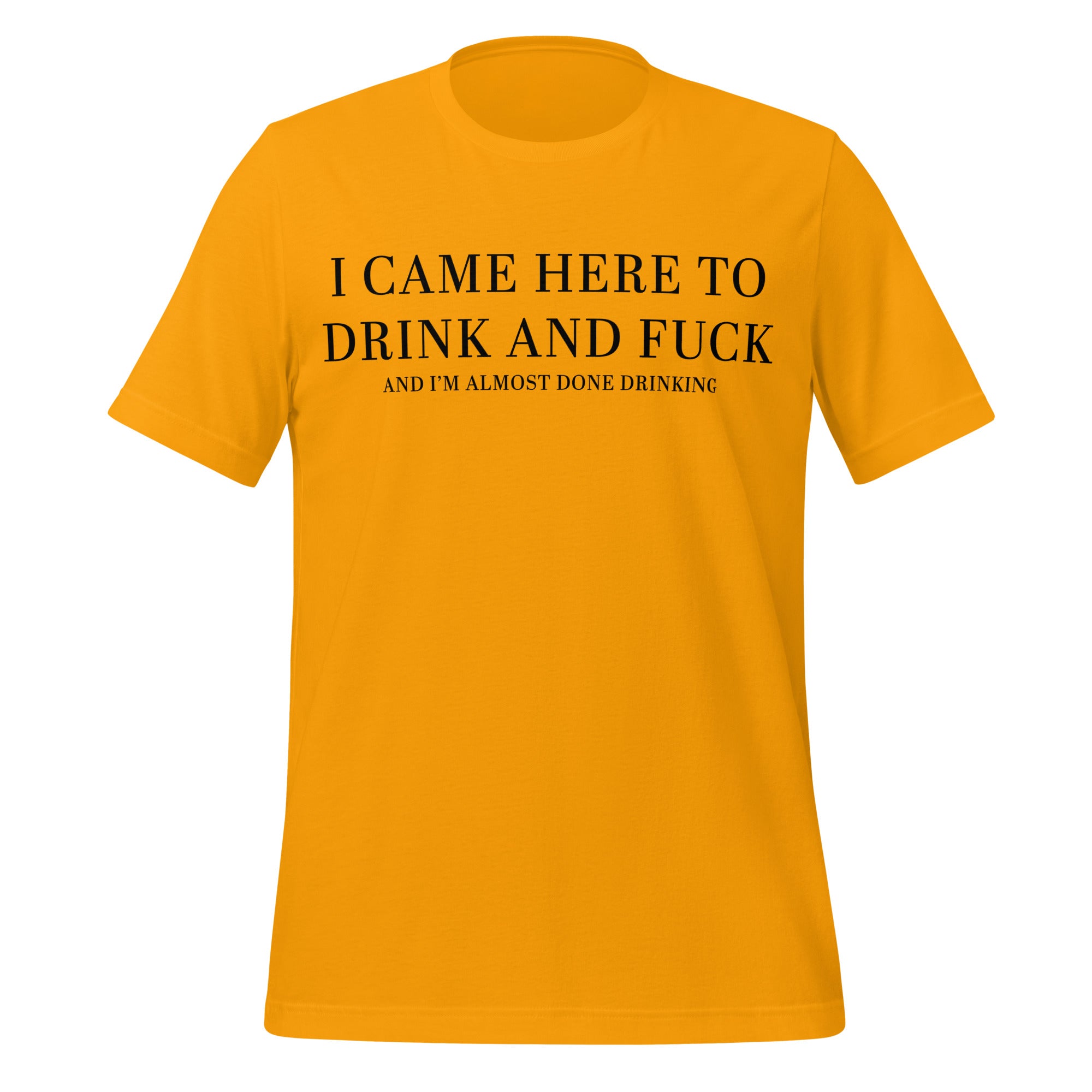 Pure Trash I Came Here To Drink Maglietta Uomo Cotone Comfort