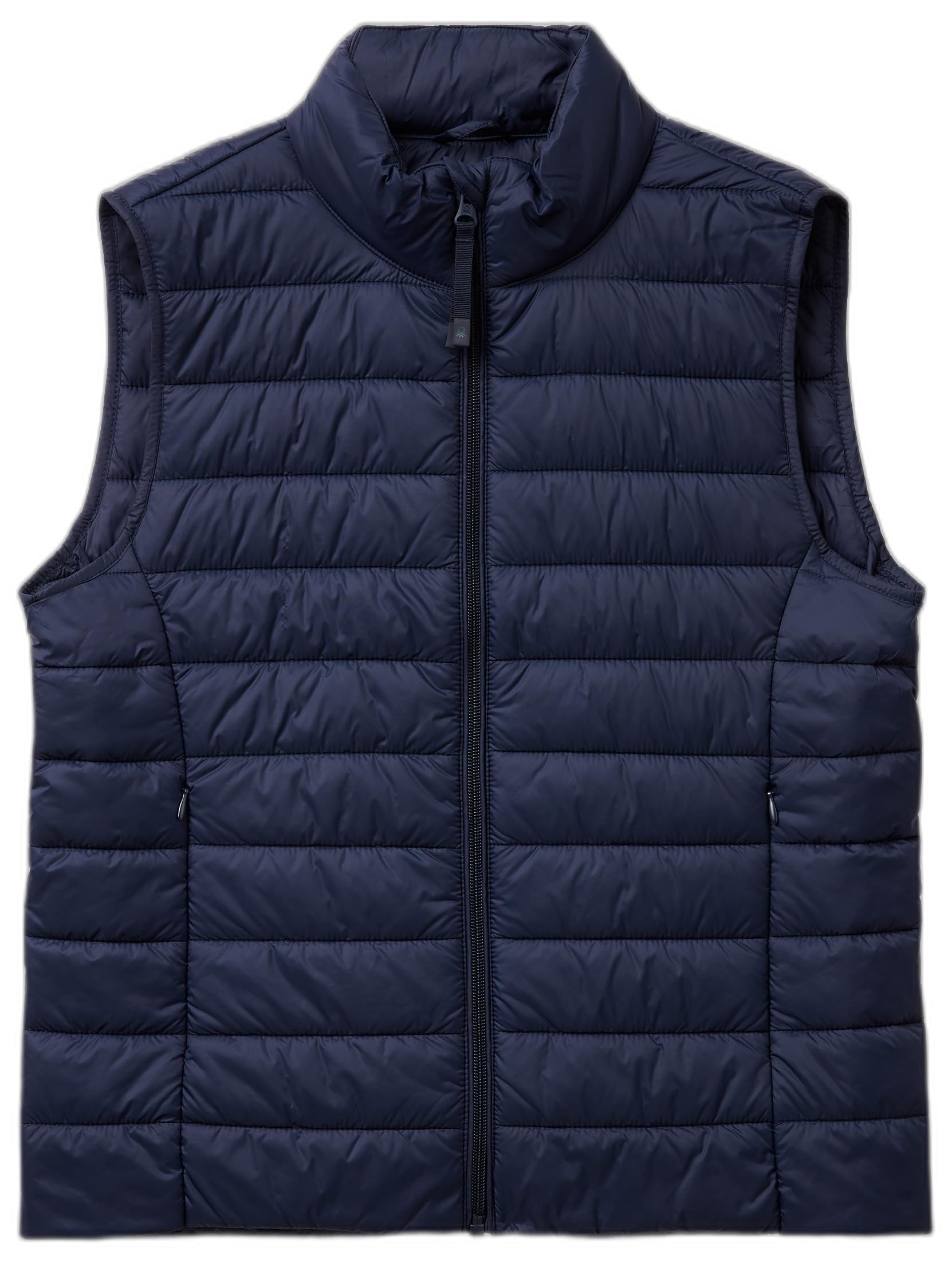 Benetton 2TWDdj00V Gilet Donna Blu Nylon Imbottito