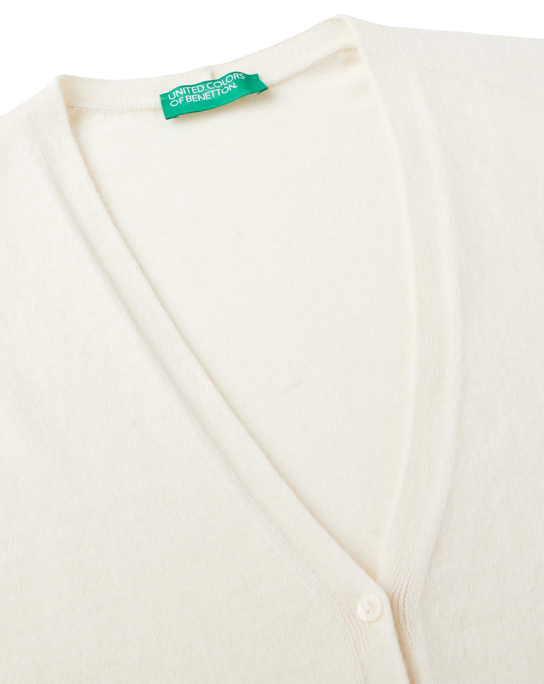 Benetton 1002d6879 Cardigan Donna L in Lana Merino