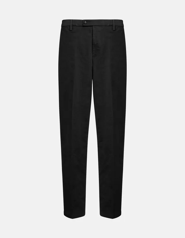 Dondup Mason UP692 Pantalone Uomo Nero Loose Cotone