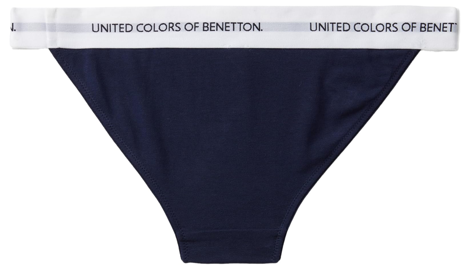 Benetton Slip Basso Donna Blu Notte XS Cotone Organico