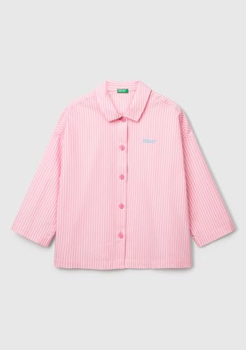 Benetton 4qfz3m00a camicia pigiama donna XS con bottoni