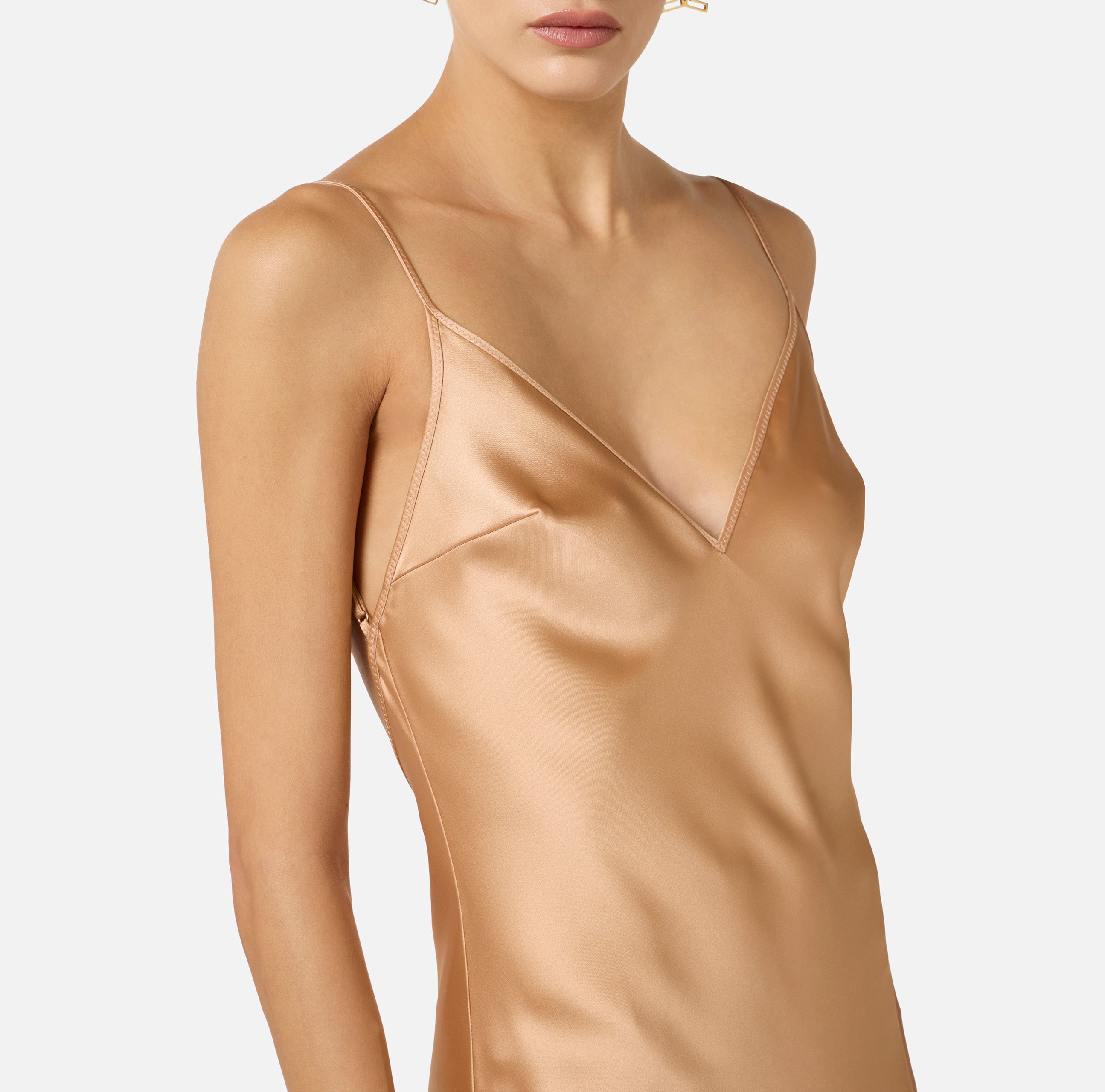 Elisabetta Franchi ABR3462E2 Red Carpet Abito Raso Suede