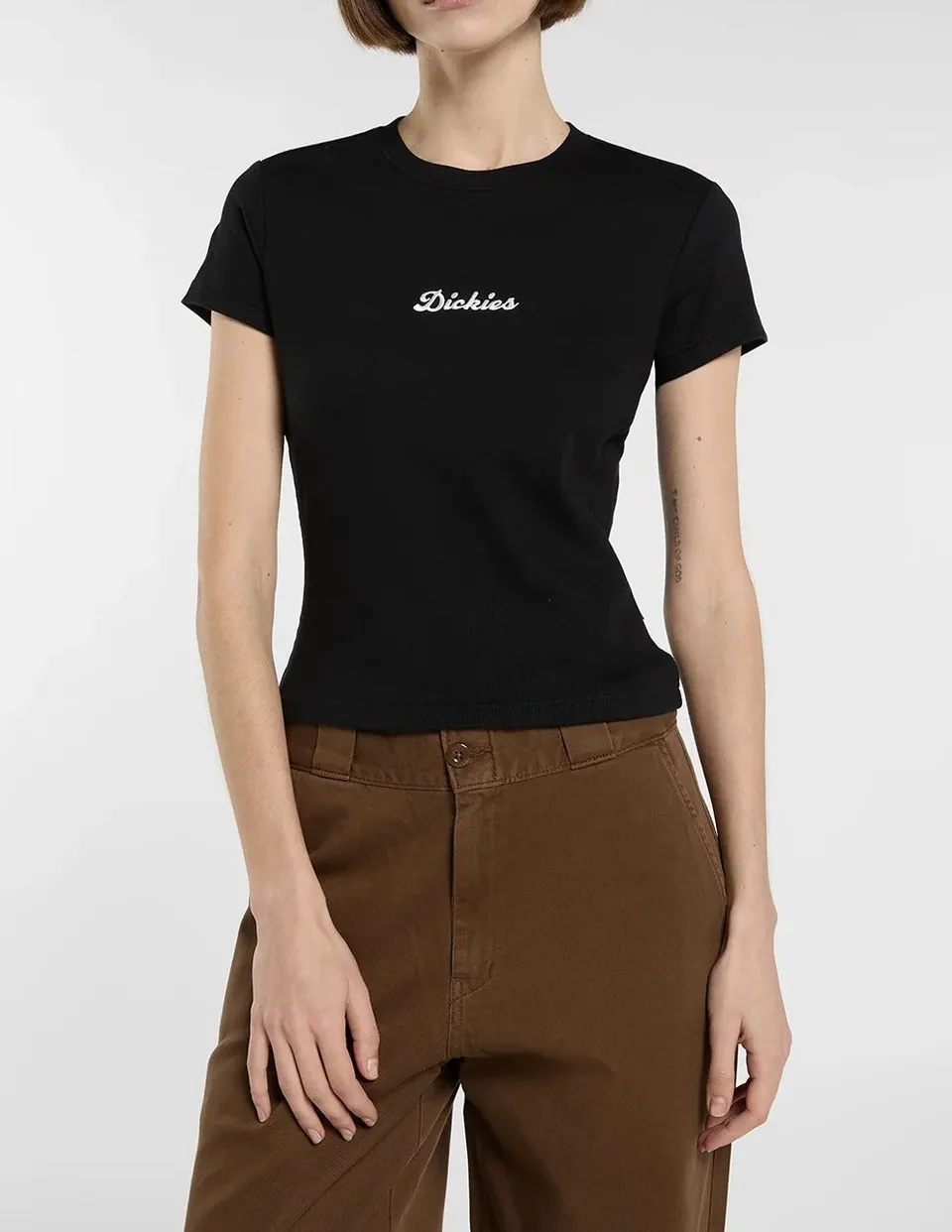 Dickies Wellsville DK0A88JT t-shirt cotone nero slim