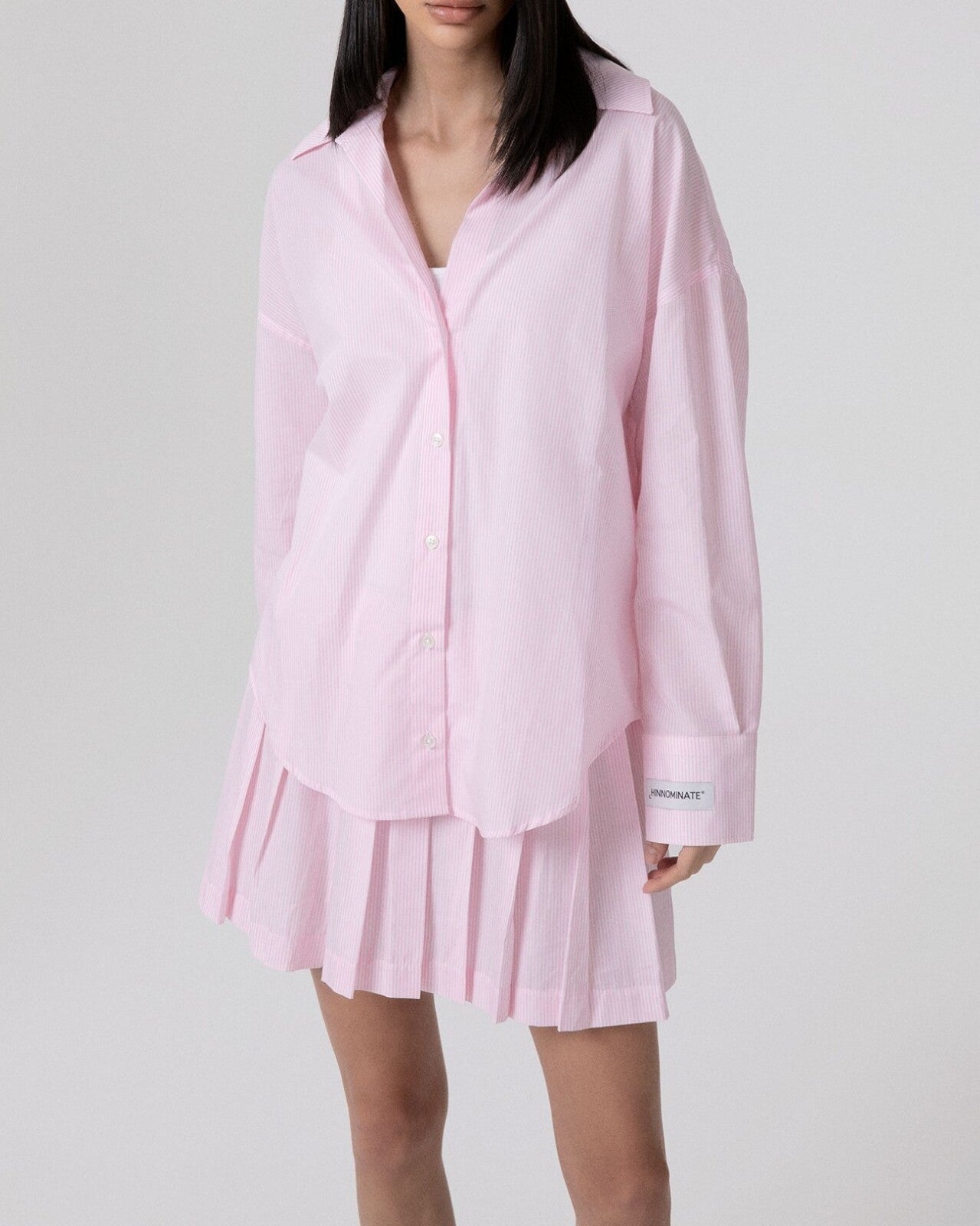 Hinnominate HMABW02594 Camicia Donna Nude a Righe Cotone