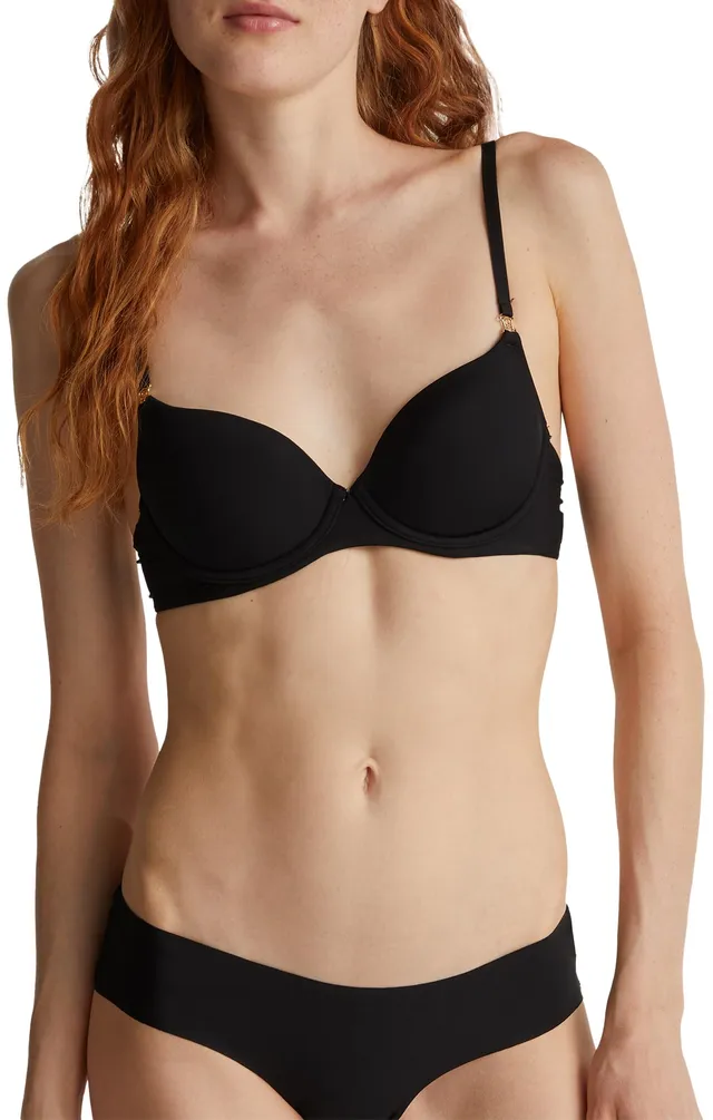 Benetton Reggiseno Donna Imbottito Nero Coppa B
