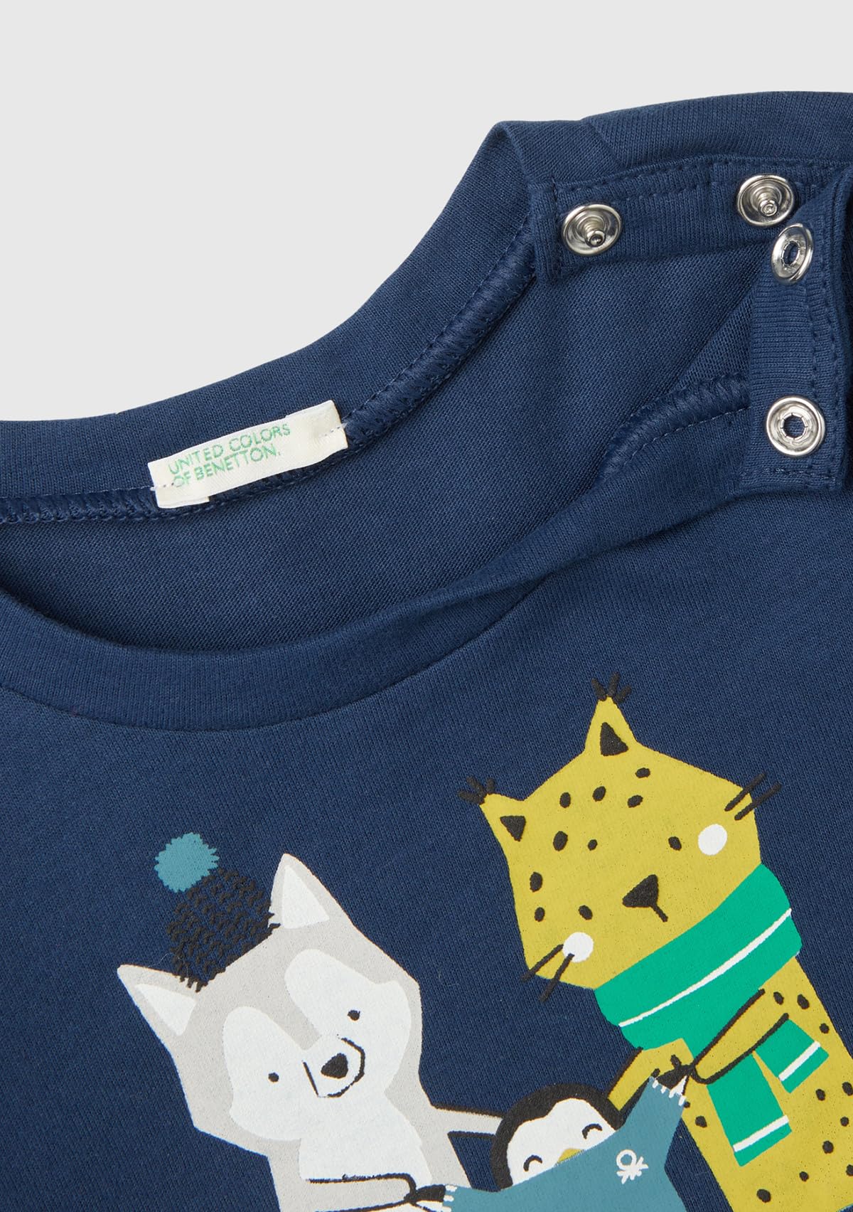 Benetton T-Shirt Bimbo Maglietta 74 Cotone Organico