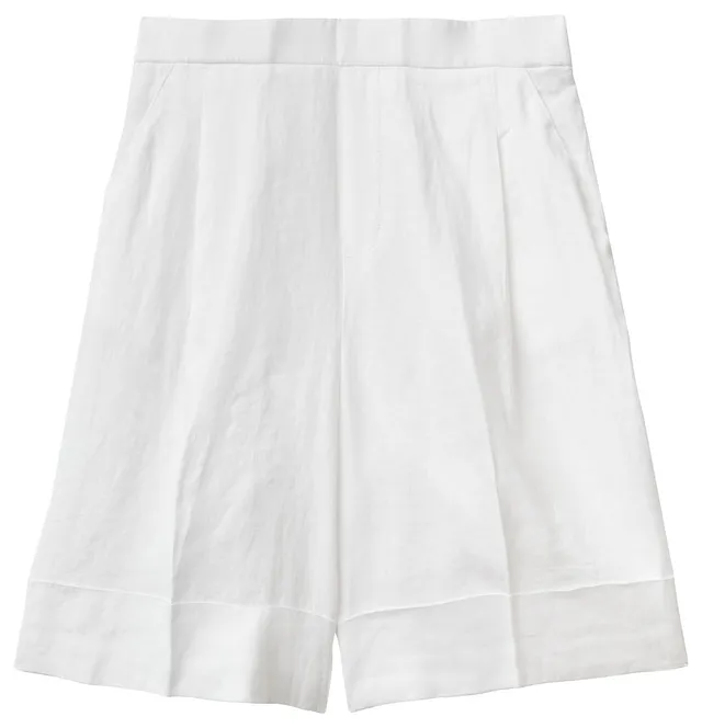 Benetton Pantaloni e Jeans Shorts Donna Bianco Ottico 101