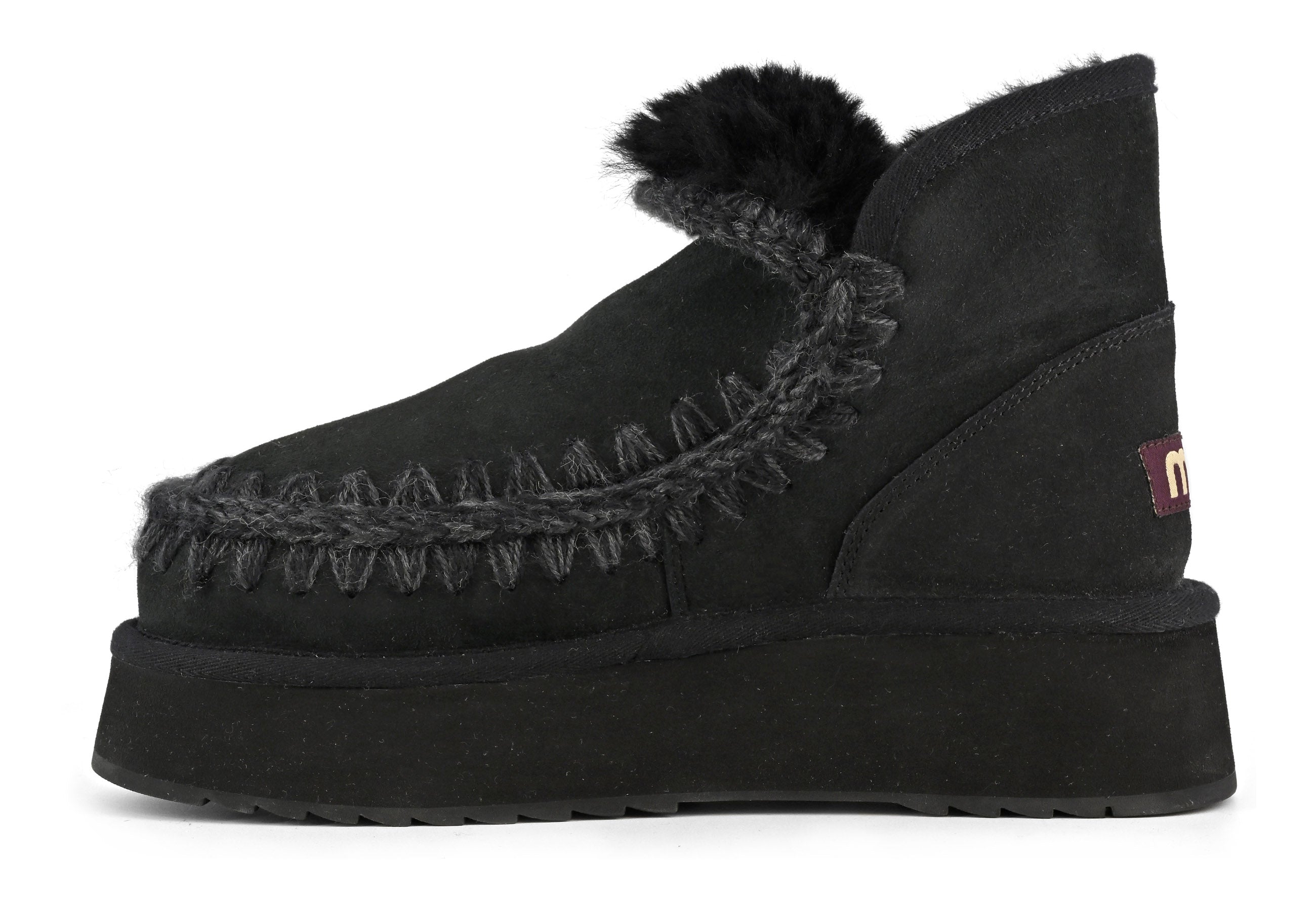 Mou Mini Eskimo Platform Stivaletto Nero FW681000A Montone