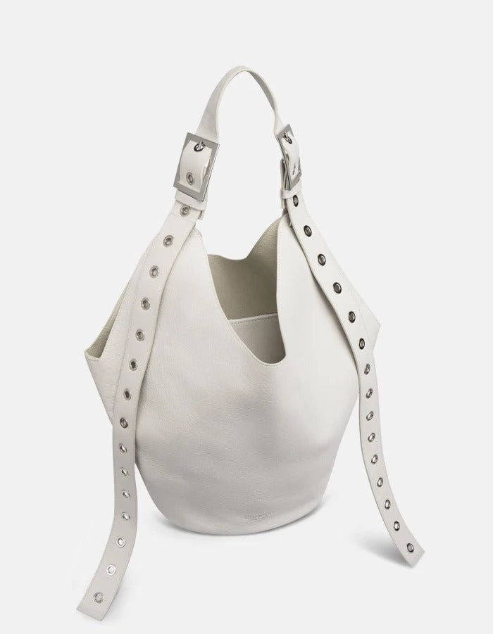 DONDUP Big Hobo WB306 borsa donna Alabastro pelle