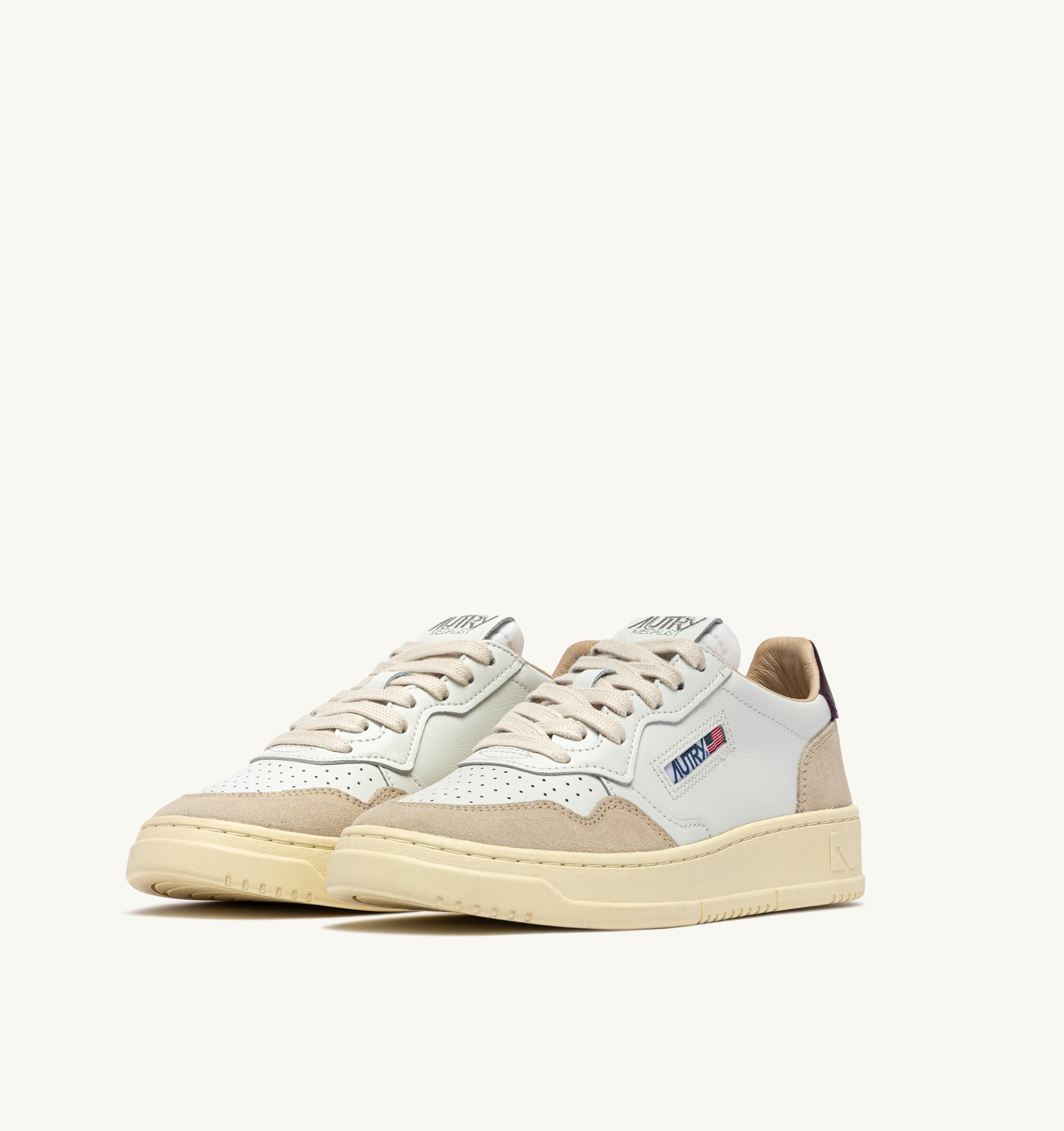 Autry Medalist Low AULW-LS18 Sneakers Bianche Beige