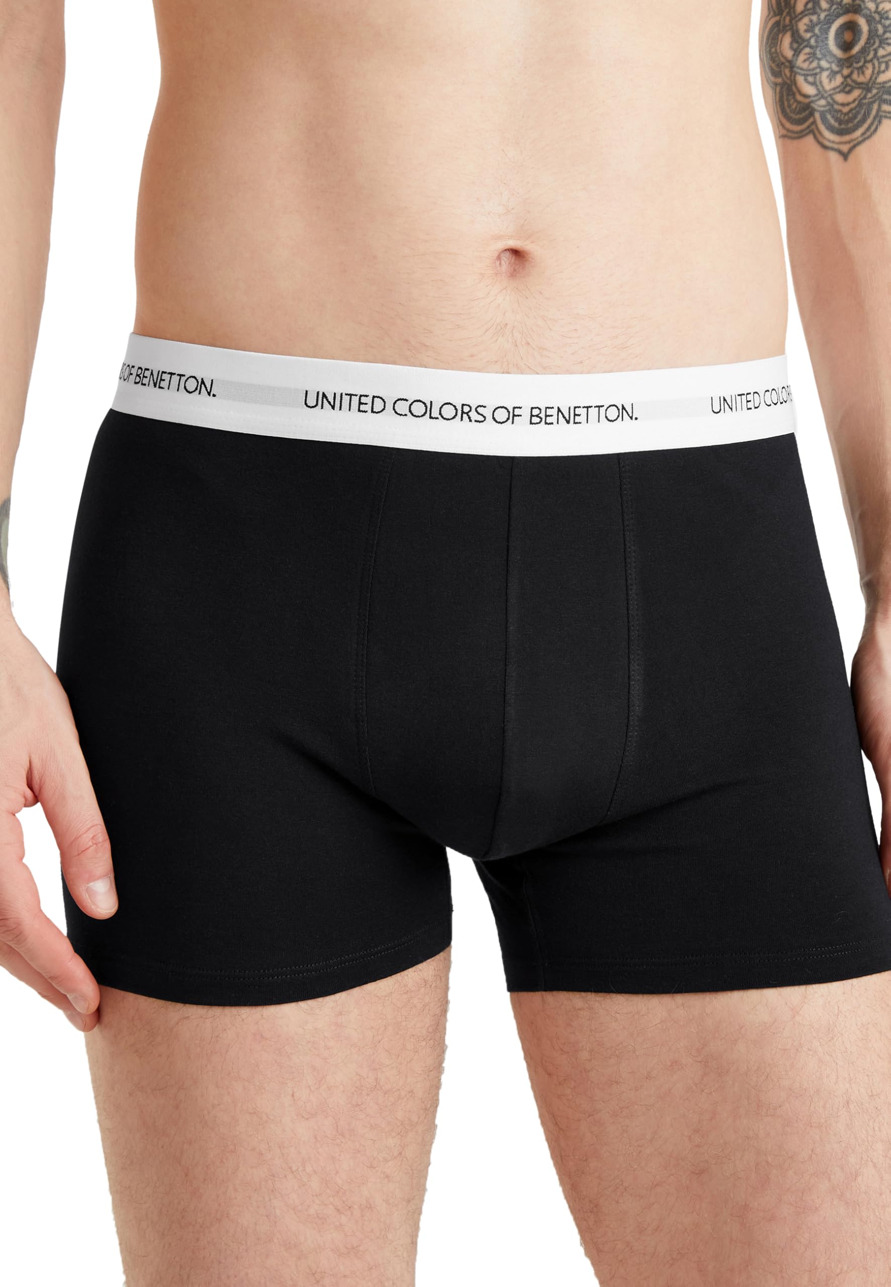 United Colors of Benetton Boxer Cotone Bio Elastico 9 cm