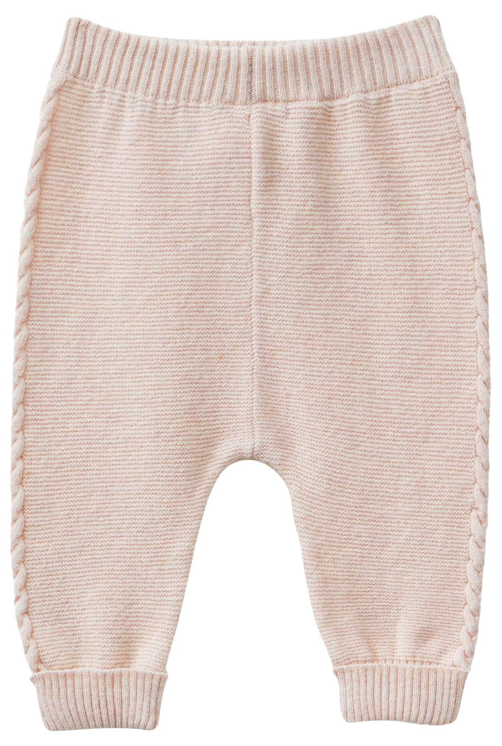 Benetton Pantaloni bimbi trecce taglia 50 grigio rosa