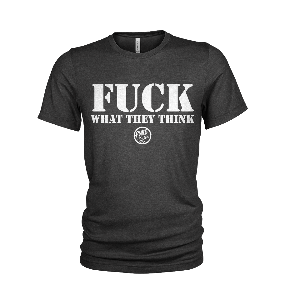 Pure Trash Fuck What They Think t-shirt uomo cotone