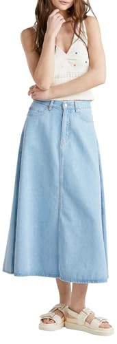 Benetton Gonne 43c8d004k gonna donna 40 denim svasata