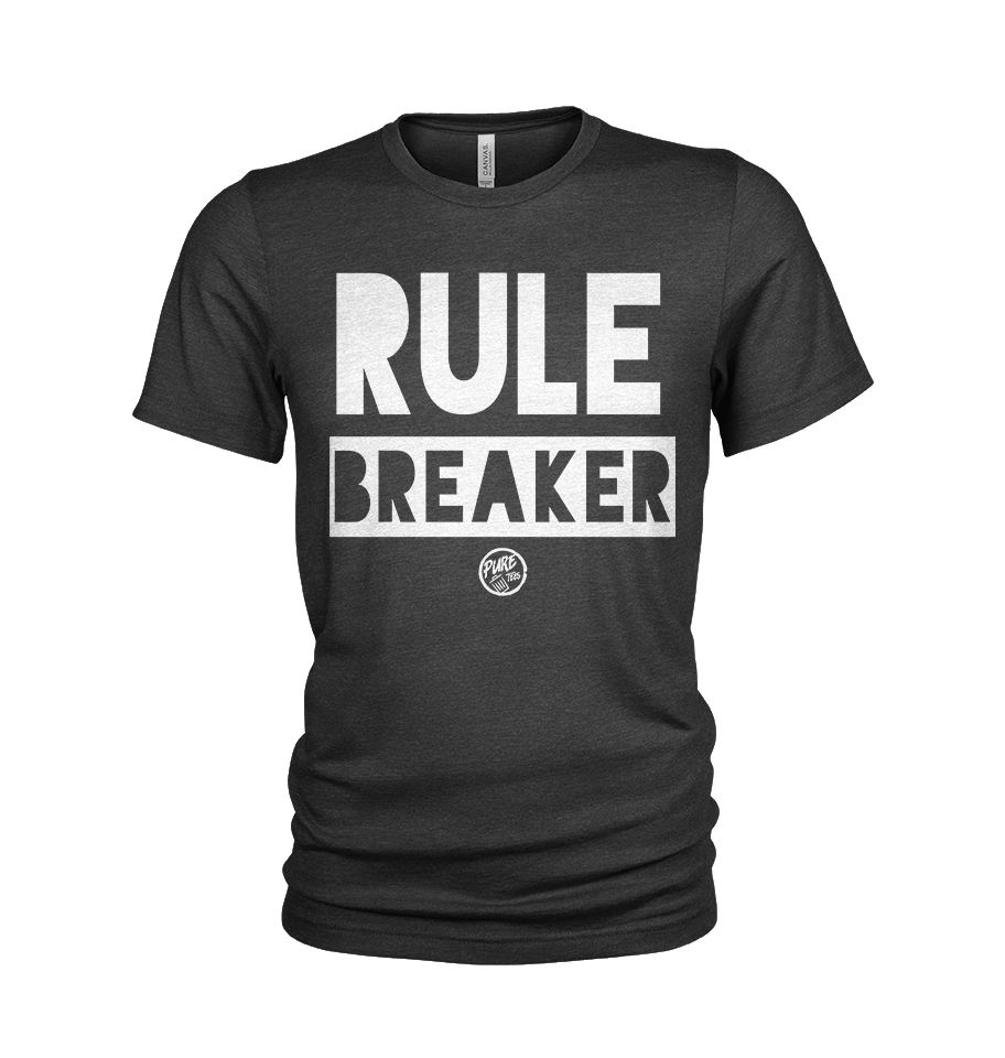 Pure Trash Mens T-Shirts Rule Breaker maglietta uomo cotone
