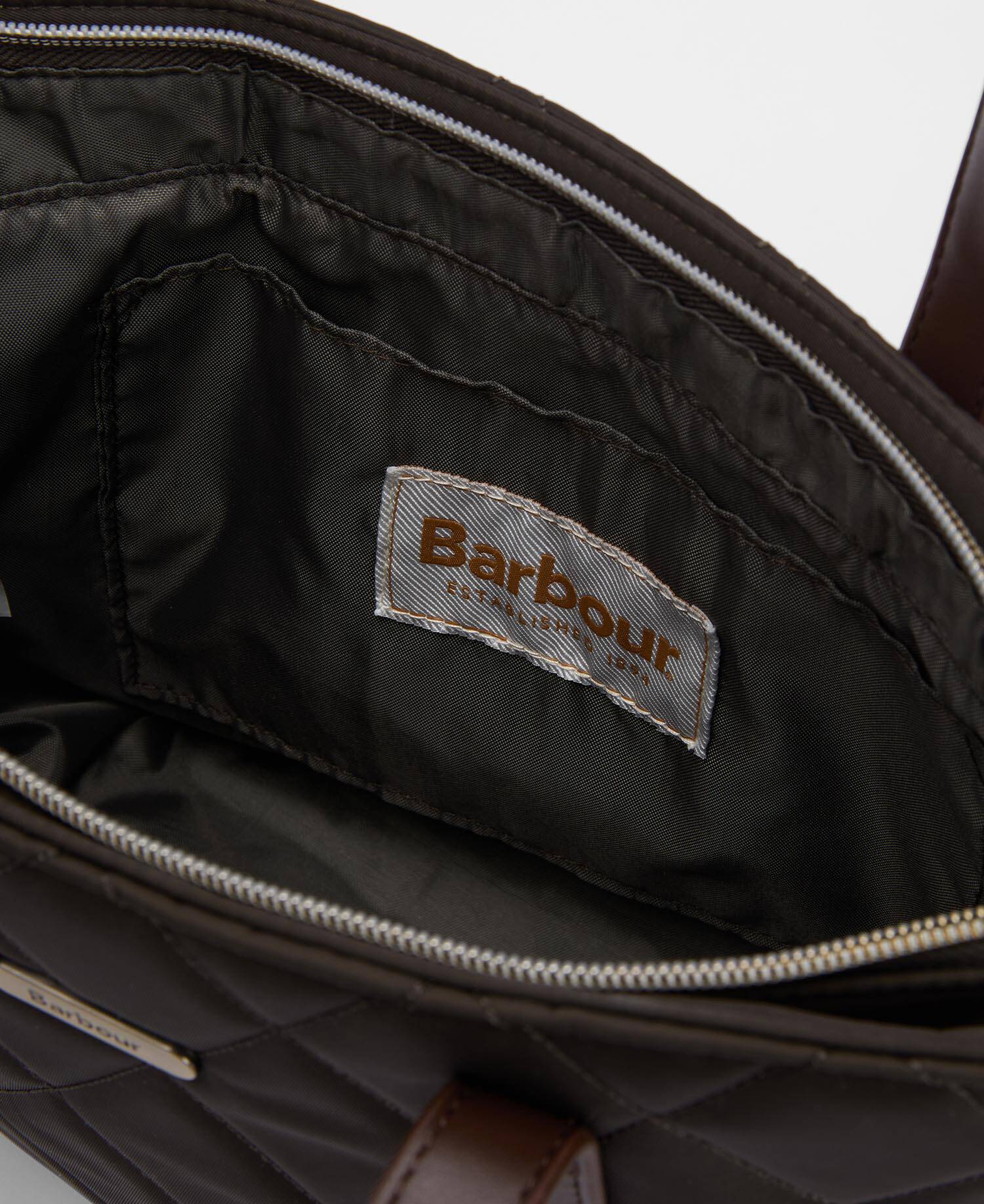 Barbour Mini Quilted Tote LBA0431 borsa olive nylon