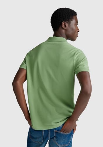 Benetton Polo Uomo Manica Corta Blu Verde Casual