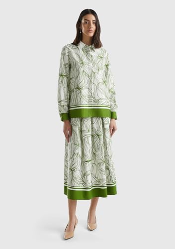 Benetton 4LMAD003M Gonna Midi Viscosa Donna XXS