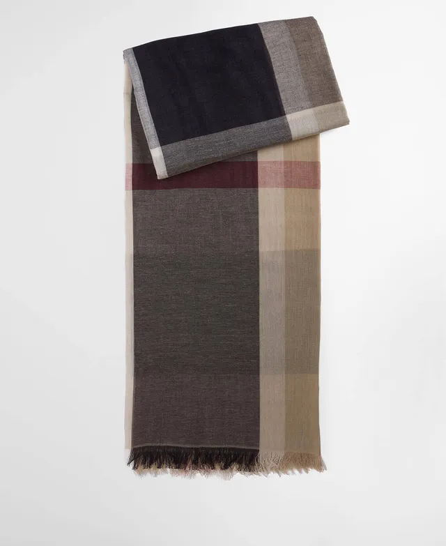 Barbour Esther LSC0485 sciarpa cotone rosewood tartan