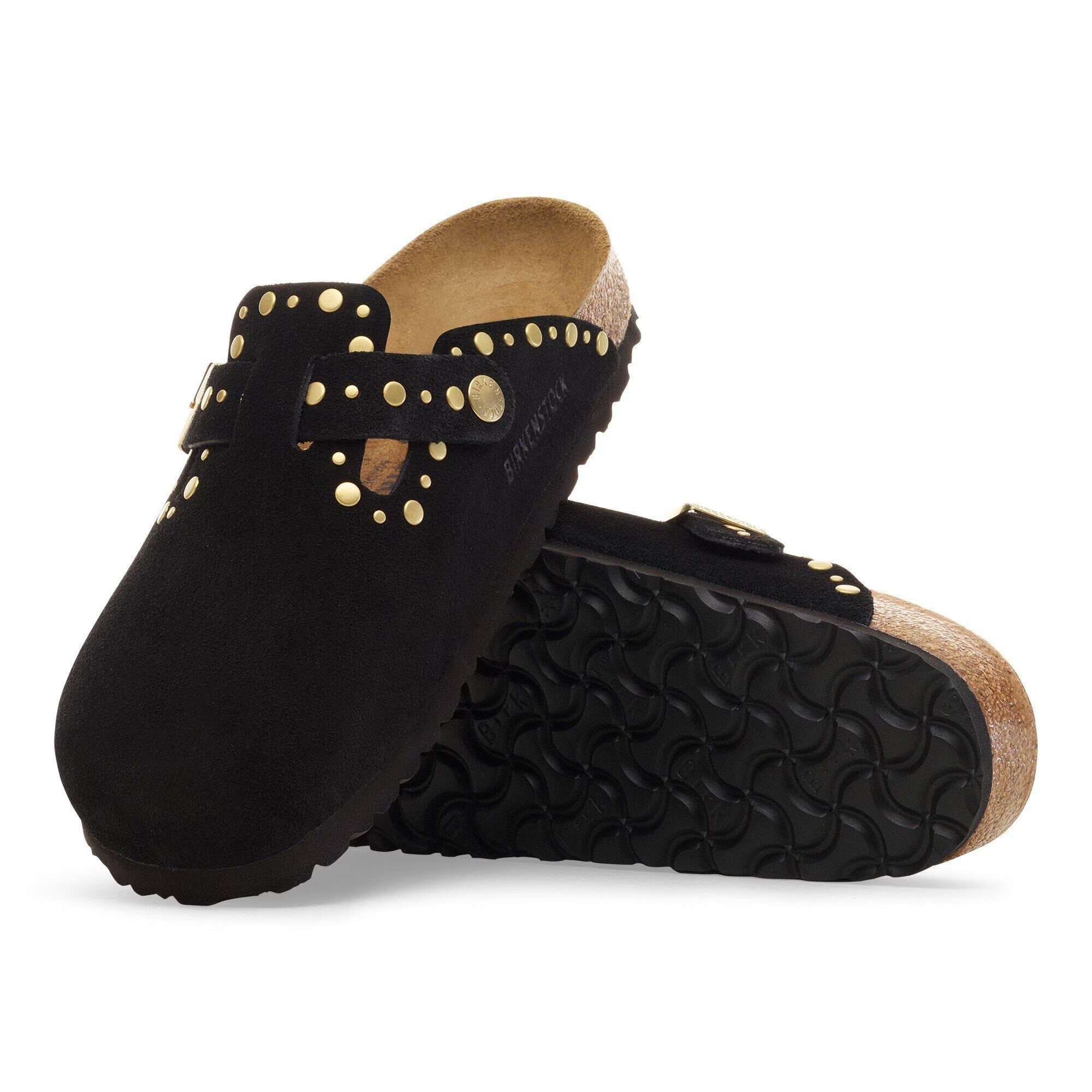 Birkenstock Boston 1030491 Ciabatta Donna Black Suede
