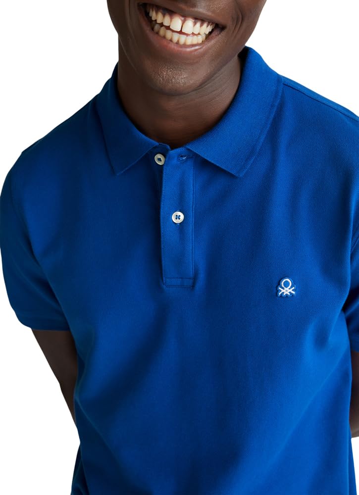 United Colors of Benetton Polo Uomo Slim Manica Corta Patch Logo