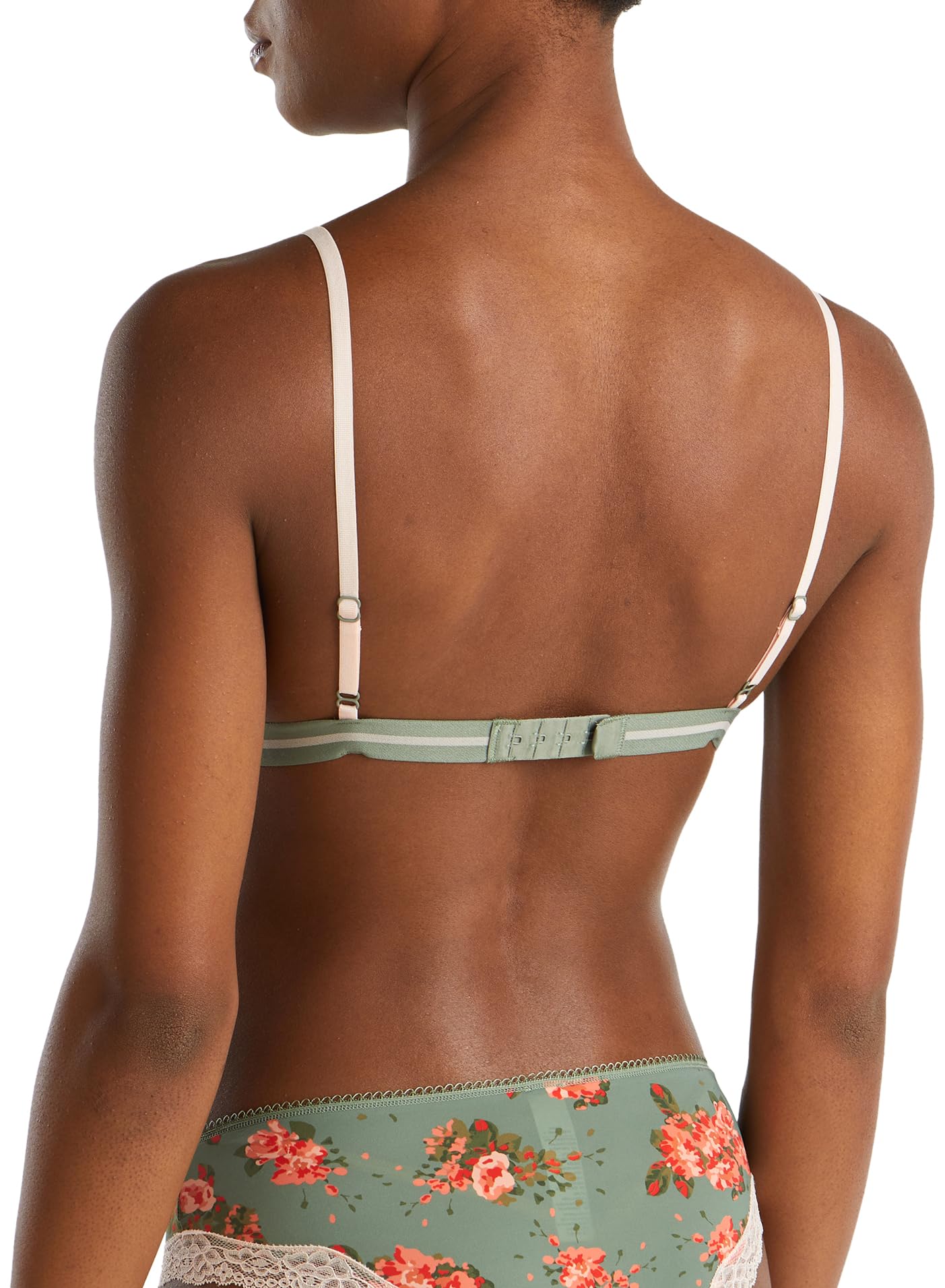 Benetton Reggiseno Triangolo Donna Pizzo Stampa Leggera Taglia L