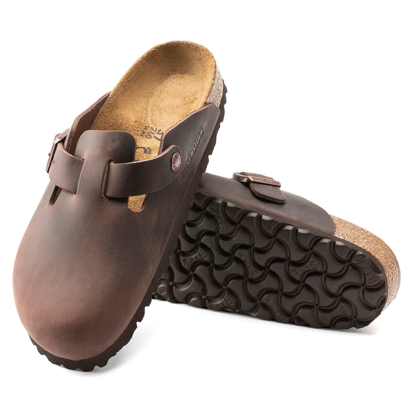 Birkenstock Boston 860133 ciabatta habana pelle