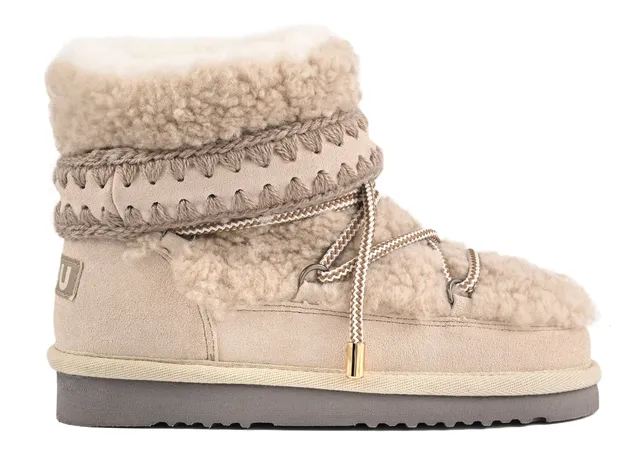 Mou Eskimo 18 FW101152M Stivaletto Donna Chalk Montone