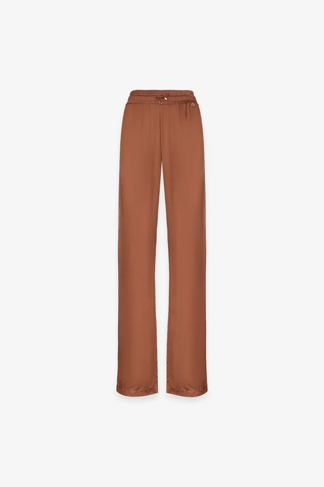 Gaelle Paris GAABW09909 pantalone raso donna moka
