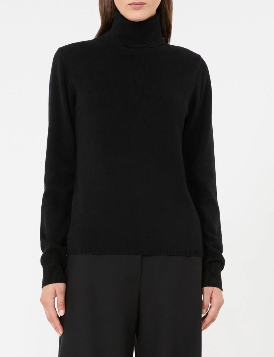 Max Mara Studio Educata maglia donna nera lana cashmere
