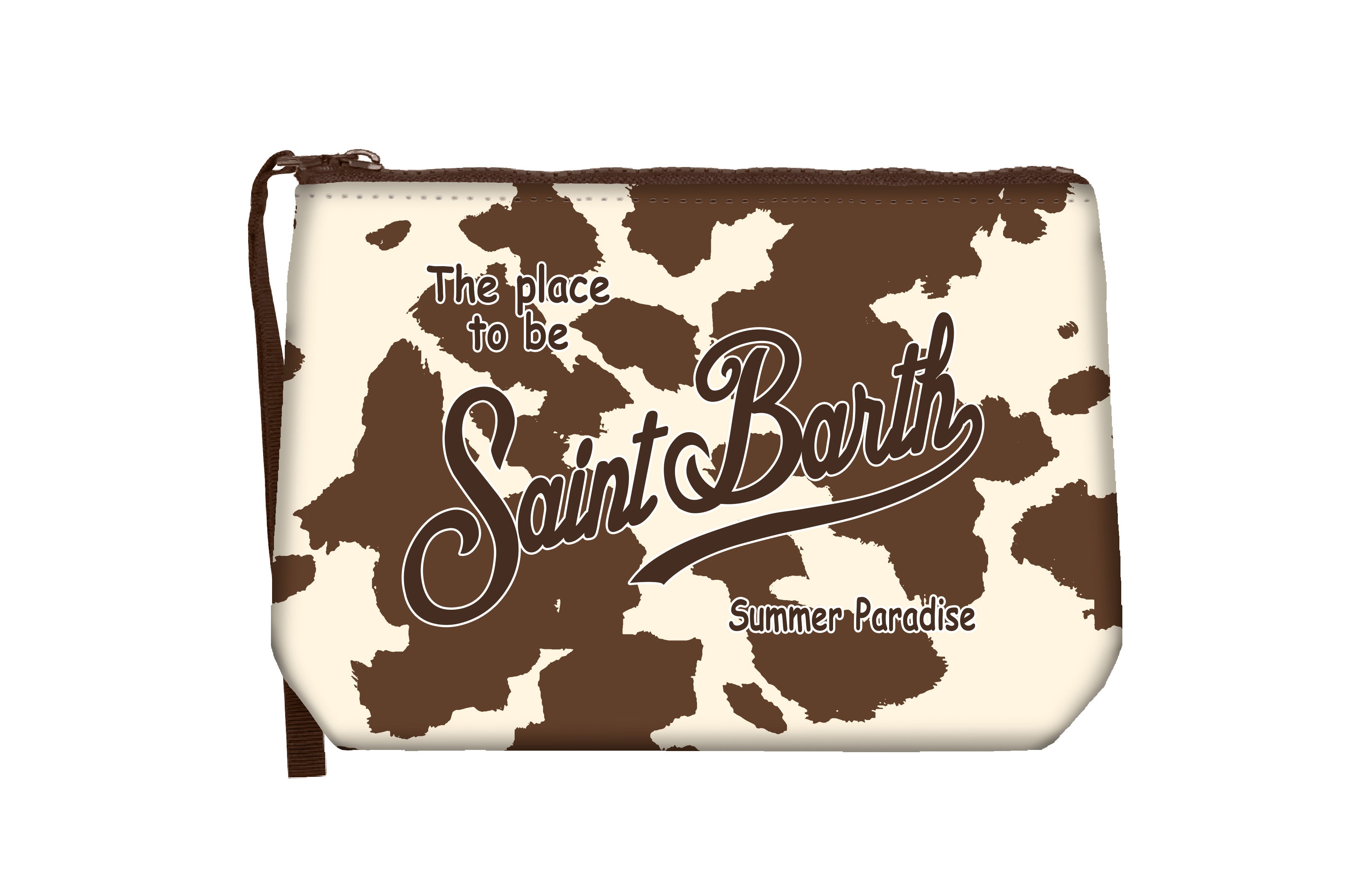 MC2 Saint Barth Aline Pochette Scuba Cow West Panna