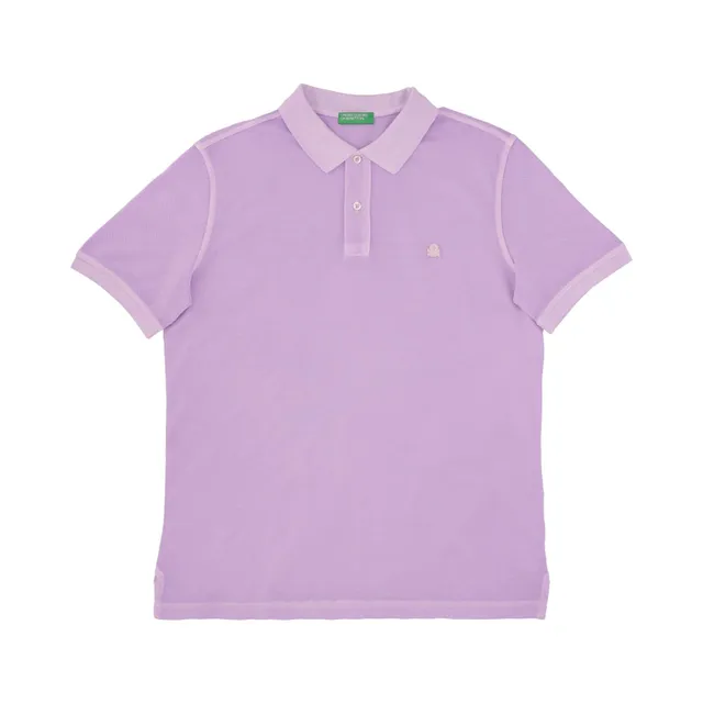 Benetton polo uomo in piquet cotone organico