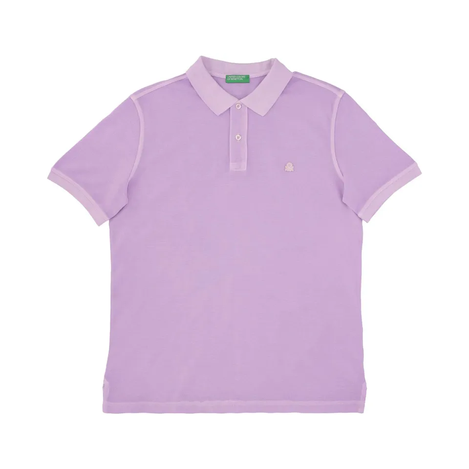 Benetton polo uomo in piquet cotone organico