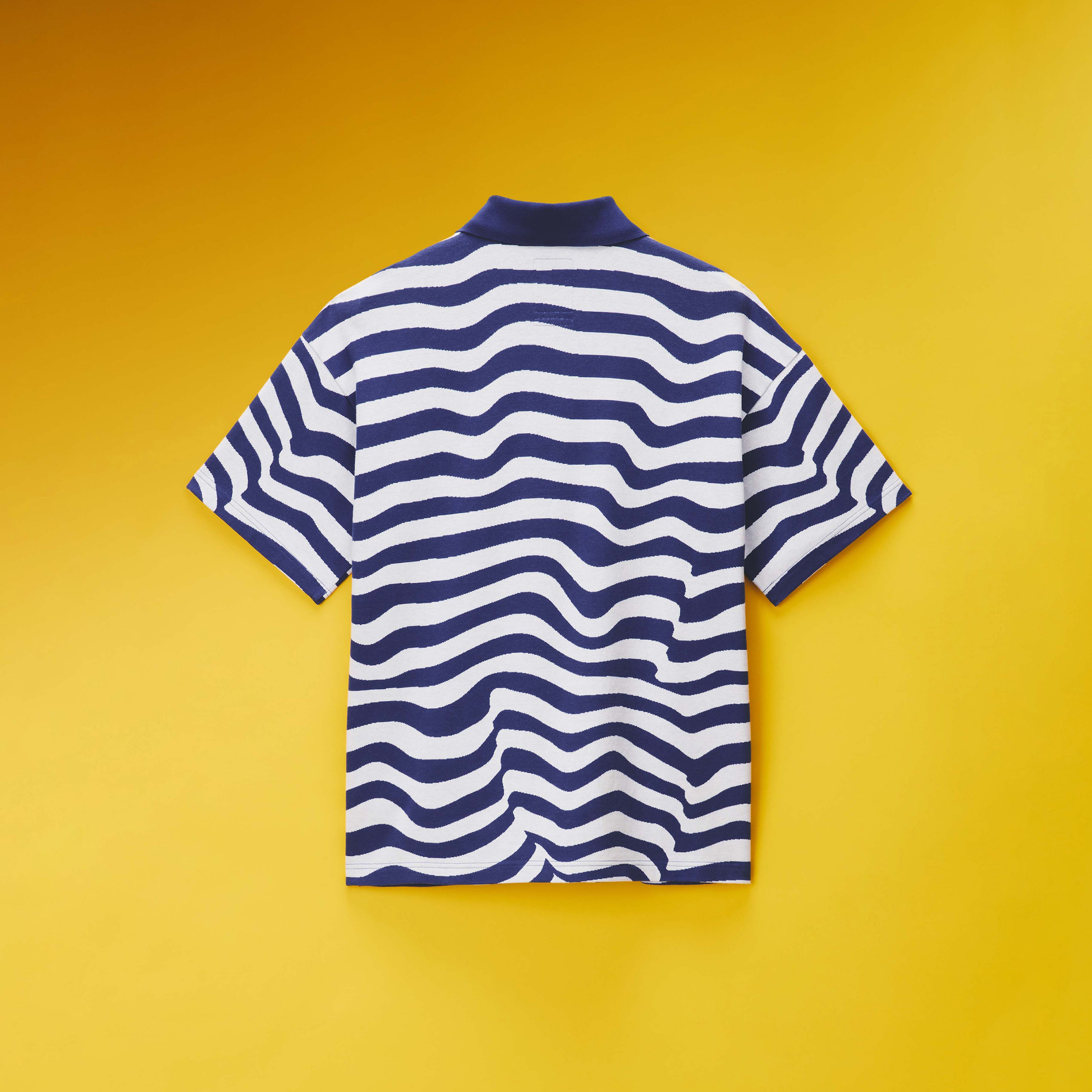 Martine Rose Ego S/S Polo Shirt polo righe blu cotone